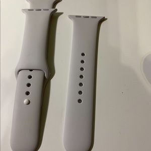 Apple Watch 42-44mm band in stone w/ ceramic tips